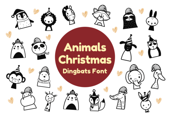 Animals Christmas Font: A Crafters Guide to Playful Dingbats