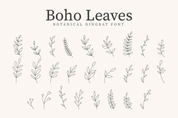 Boho Leaves Brings Organic Warmth to Editorial Design