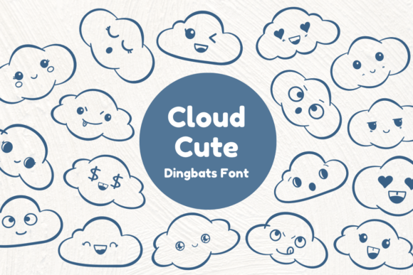 Cloud Cute: A Dingbats Font That Brings Sketched Charm to Web Design