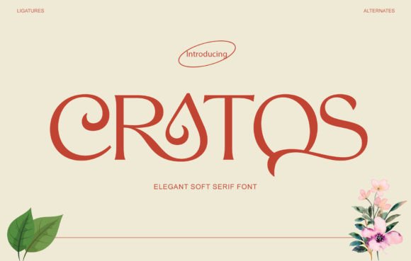 Cratos: A Bold Serif Font for Handmade Product Design