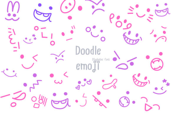 Doodle Emoji Font: A Sketchy Typeface for Engaging Visual Marketing