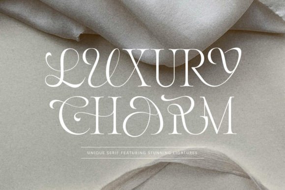 Luxury Charm: A Serif Font Built for Campaign Impact