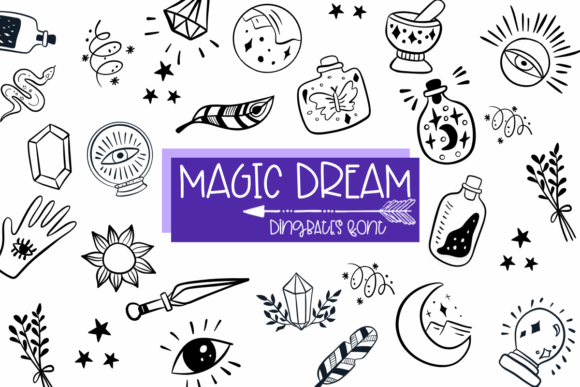 Magic Dream: A Dingbats Font That Brings Sketchy Charm to Branding