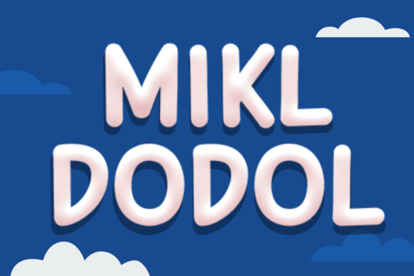 Mikl Dodol: A 3D Sans Serif Font
