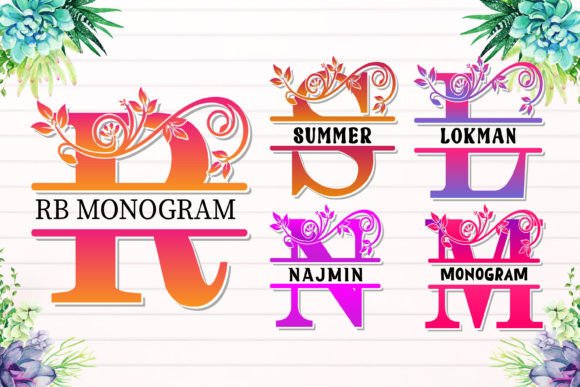Rb Monogram: A Playful Decorative Font for Editorial Projects