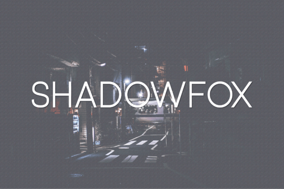 Shadowfox: A Font for Clear Campaigns
