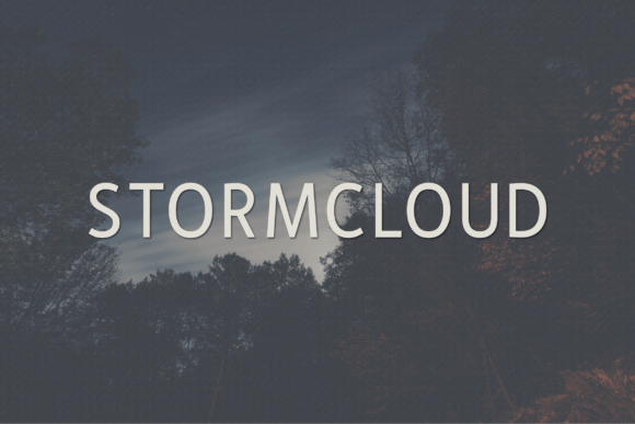 Stormcloud: A Modern Typeface for Elegant Design