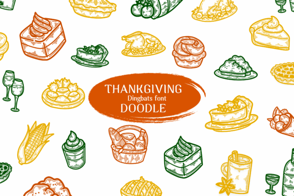 Thankgiving Doodle: A Sketch Font for Warm Editorial Design