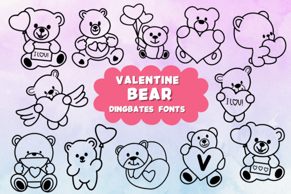Valentine Bear: The Dingbats Font That Gives Your Campaign Visual Voice