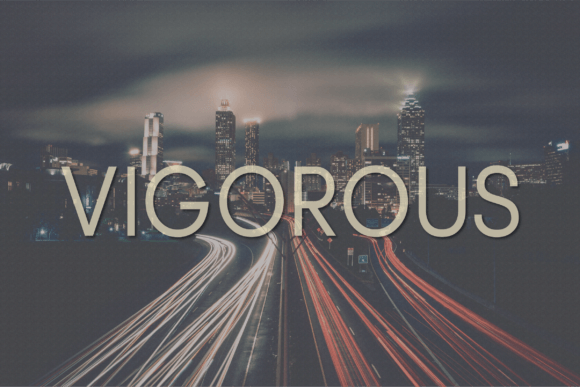 Vigorous: A Sans Serif Font for Handmade Products with Modern Appeal