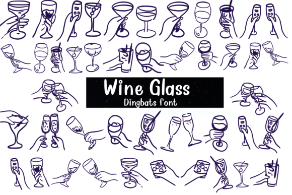Wine Glass Font: A Stylish Touch for Editorial Design